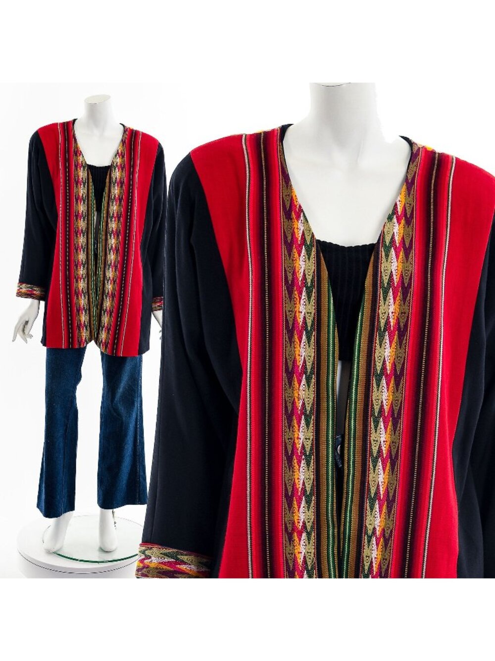 Indigenous Patterned Reversible Jacket - Picture 1 of 10